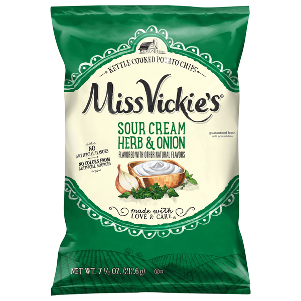 Miss VIckie's Sour Cream Herb & Onion Kettle Cooked Potato Chips