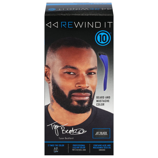 Rewind It Beard & Mustache Color Jet Black