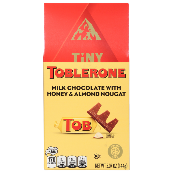 Toblerone Tiny Milk Chocolate with Honey & Almond Nougat Candy