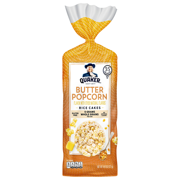 Quaker Rice Cakes Butter Popcorn Gluten Free