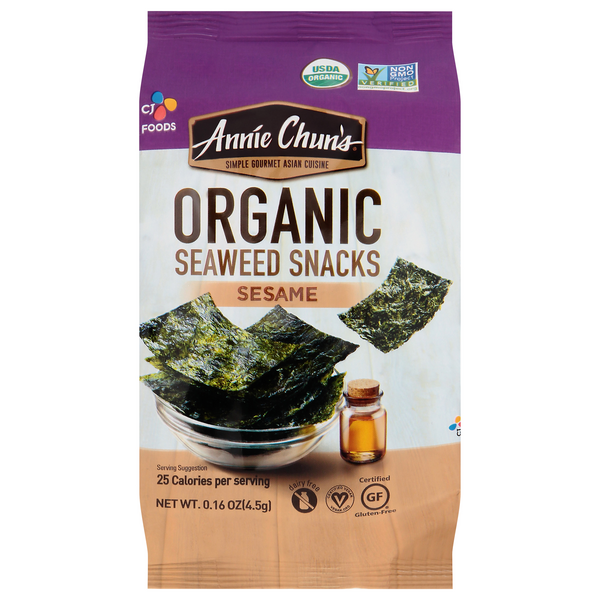 Save on Annie Chun's Seaweed Snacks Sesame Organic Gluten Free Order
