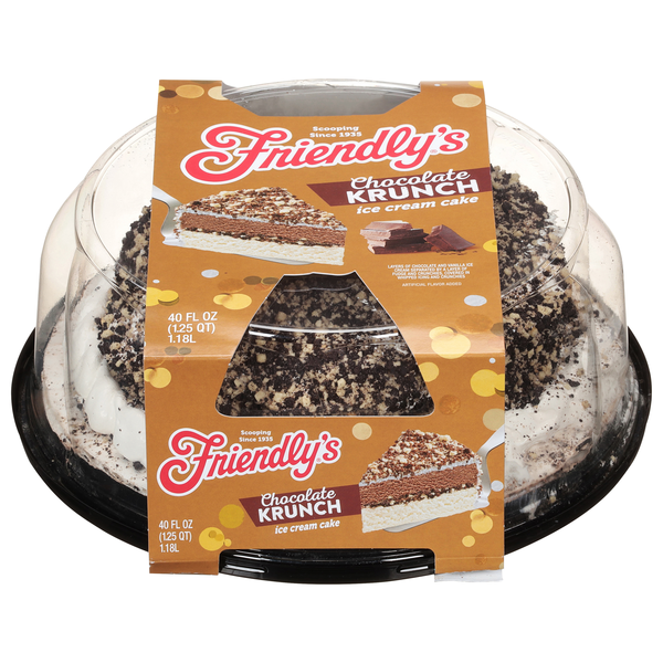 Friendly's Chocolate Krunch Ice Cream Cake Frozen