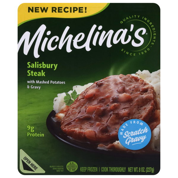 Michelina's Salisbury Steak with Mashed Potatoes & Gravy Frozen Meal