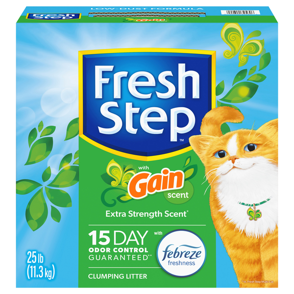 Fresh Step Clean Paws Clumping Gain Scent Cat Litter