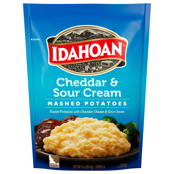 Idahoan Cheddar & Sour Cream Mashed Potatoes