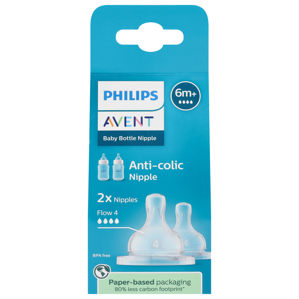 Philips Avent Anti-Colic Baby Bottle Nipple 6m+