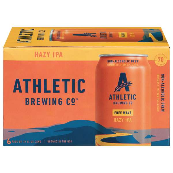 Athletic Brewing Co. Free Wave Hazy IPA Non-Alcoholic Beer - 6 pk