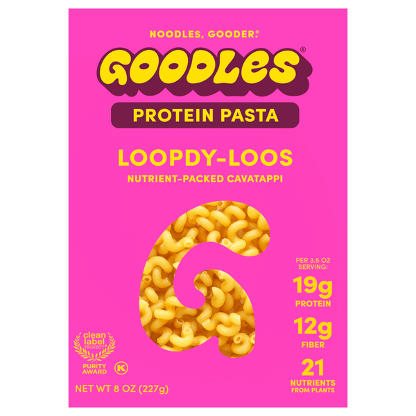Goodles Loopdy-Loos Nutrient-Packed Protein Cavatappi Pasta