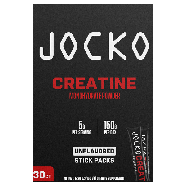 JOCKO Unflavored Creatine Drink Mix - 30 ct