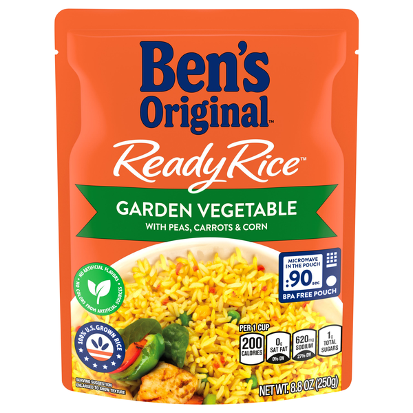Ben's Original 90 Second Microwave Ready Rice Garden Vegetable