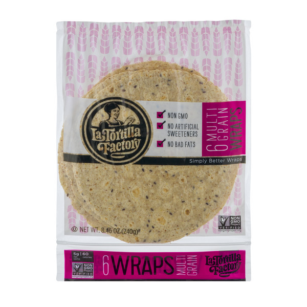 Save on La Tortilla Factory Multi Grain Wraps 6 ct Order Online