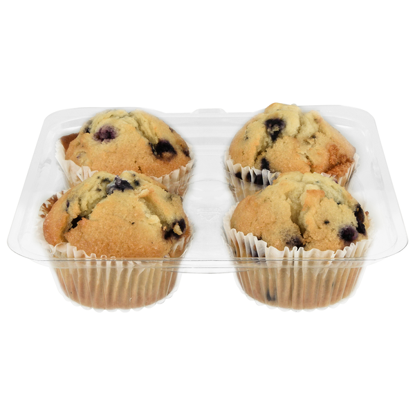 Hannaford Bakery Blueberry Muffins - 4 ct