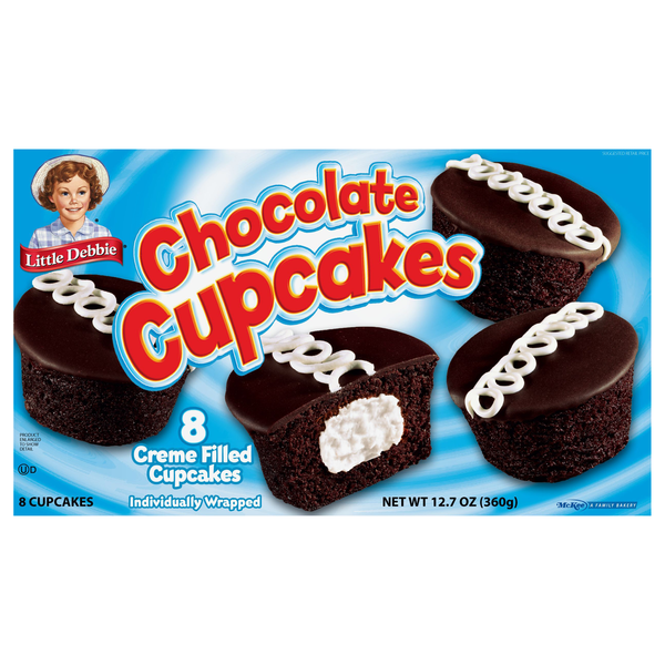Save on Little Debbie Cupcakes Chocolate Creme Filled 8 ct Order