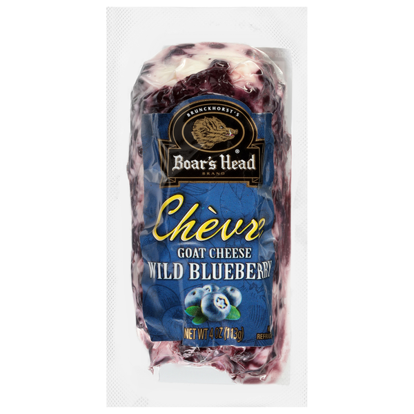 Boar's Head Chevre Wild Blueberry Goat Cheese Log