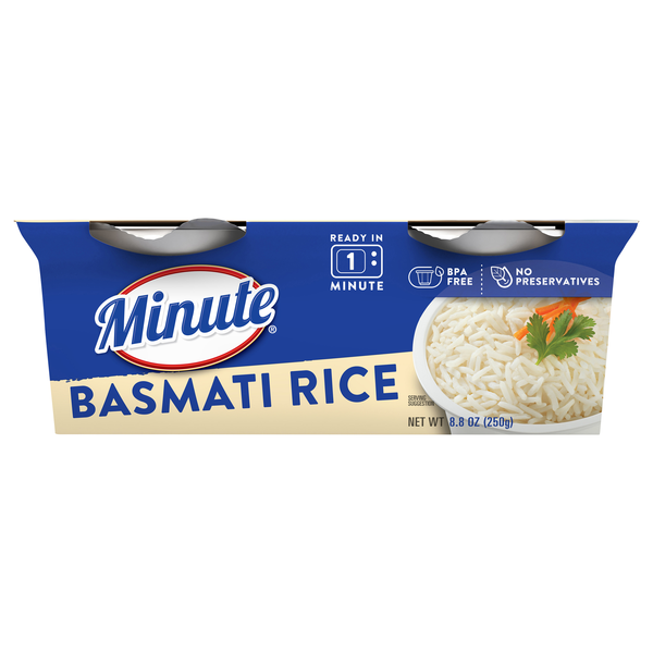Minute 60 Second Microwave Basmati Rice Cups - 2 ct