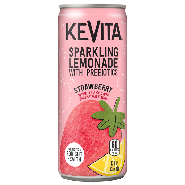 Save on KeVita Strawberry Sparkling Lemonade with Prebiotics Order