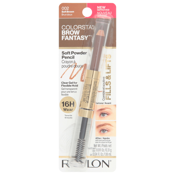 Revlon ColorStay Brow Fantasy Soft Powder Pencil Soft Brown 002