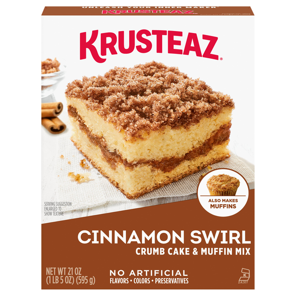 Krusteaz Cinnamon Swirl Crumb Cake & Muffin Mix