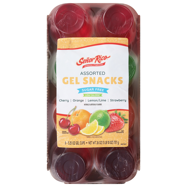 Lakeview Farms Sugar Free Assorted Gel Snack Cups - 8 ct
