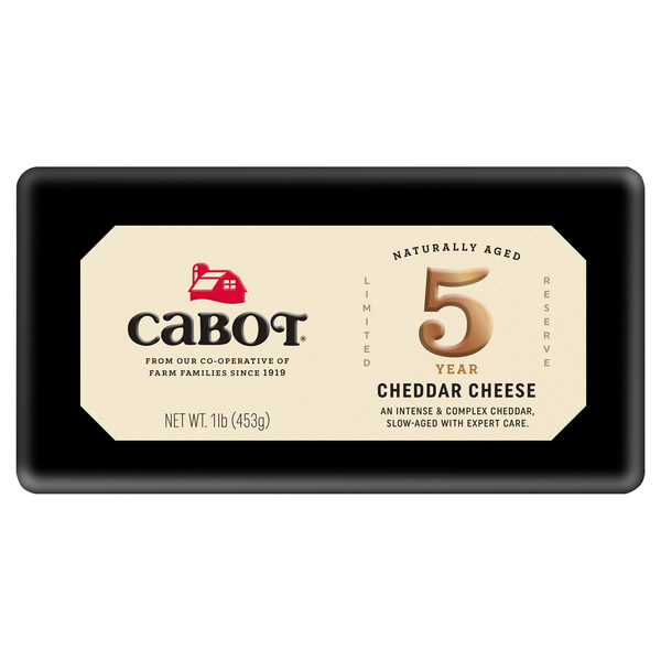 Cabot Aged 5 Year Cheddar Cheese Block