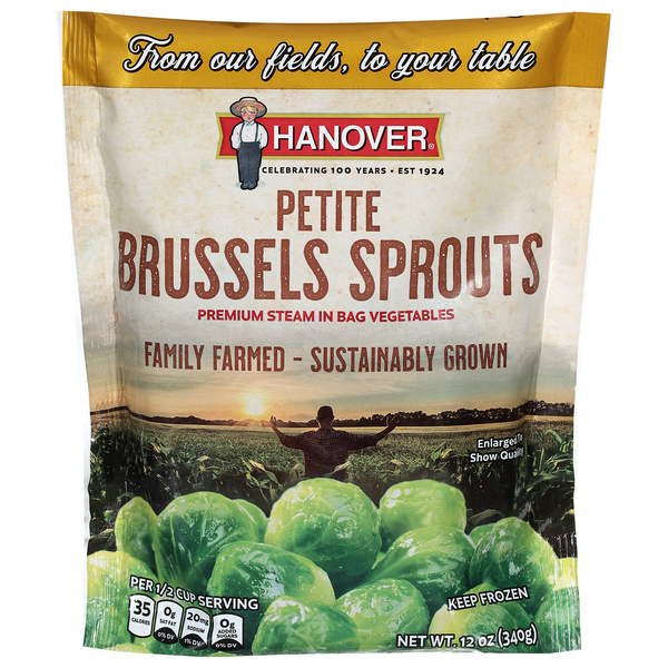 Hanover The Gold Line Premium Petite Brussels Sprouts Frozen