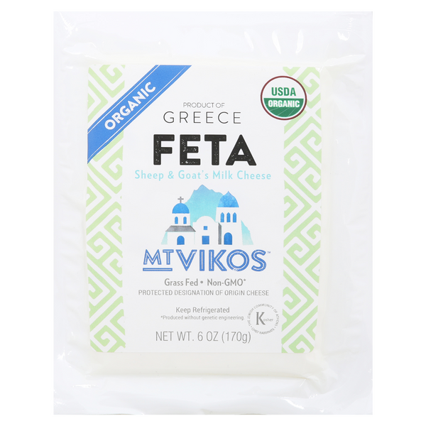Mt. Vikos Imported Organic Grass-Fed Feta Cheese Block