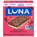 LUNA Organic Chocolate Peppermint Stick Protein Snack Bars - 6 ct