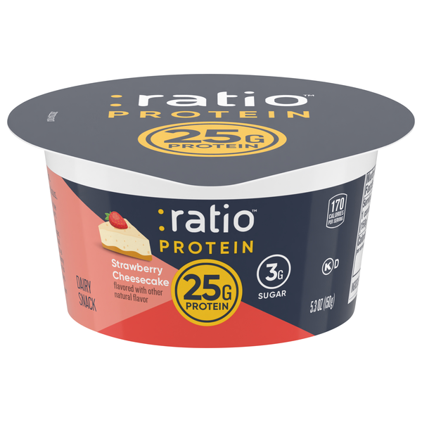 ratio PROTEIN Strawberry Cheesecake Dairy Snack Cup