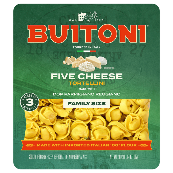Buitoni Five Cheese Tortellini Pasta Family Size Fresh
