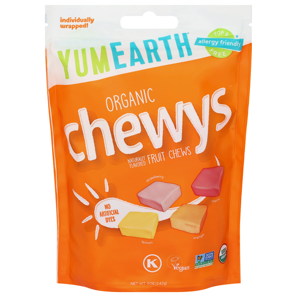 YumEarth Organic Gluten Free Vegan Fruit Chews Candy