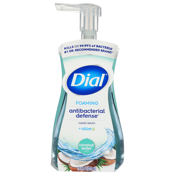 Dial Complete Foaming Antibacterial Hand Wash Coconut Water Pump