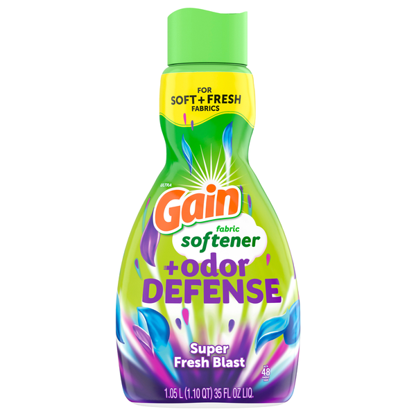 Gain + Odor Defense Super Fresh Blast Liquid Fabric Softener