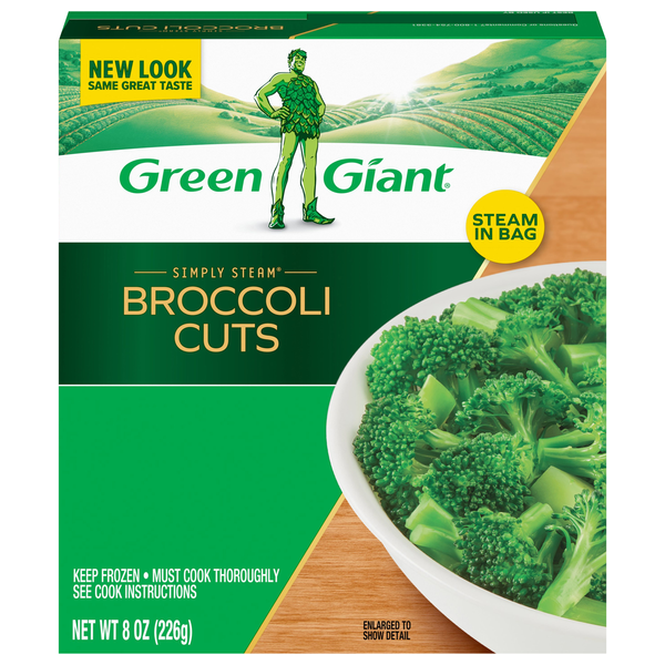 Green Giant Simply Steam No Sauce Broccoli Cuts Frozen