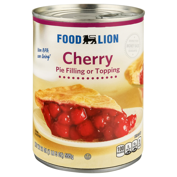 Food Lion Cherry Pie Filling or Topping