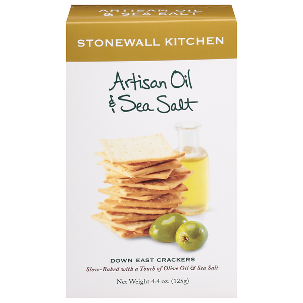 Stonewall Kitchen Down East Artisan Oil & Sea Salt Crackers
