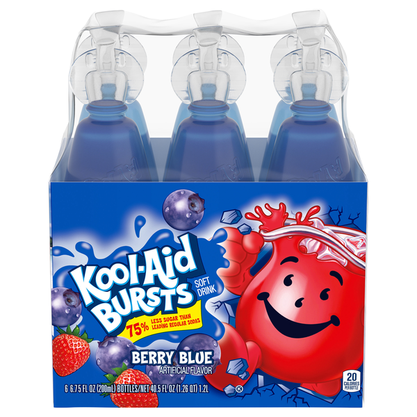 Kool-Aid Bursts Berry Blue Soft Drink - 6 pk