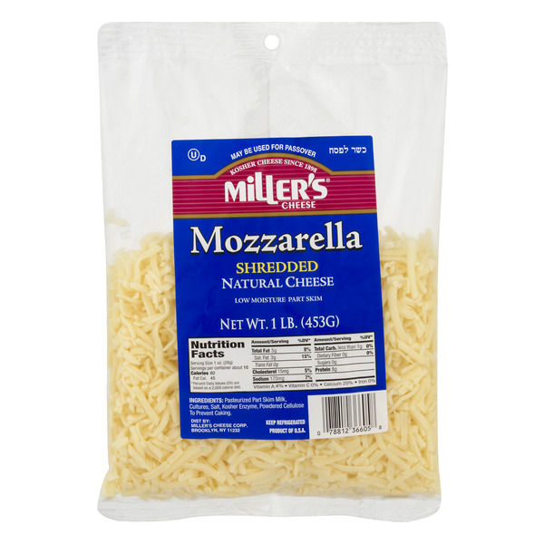 Save On Miller s Mozzarella Cheese Kosher Shredded Order Online Delivery GIANT
