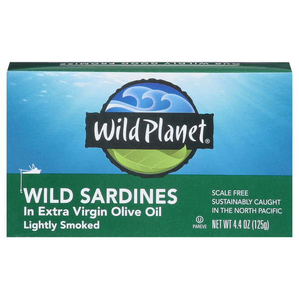 Wild Planet Lightly Smoked Wild Sardines in Extra Virgin Olive Oil