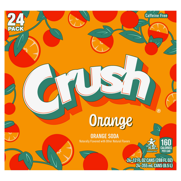 Save on Crush Orange Soda 24 pk Order Online Delivery Stop & Shop
