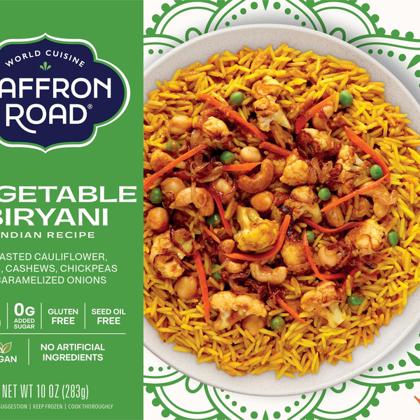 Saffron Road Vegan Medium Vegetable Biryani with Basmati Rice Frozen Meal