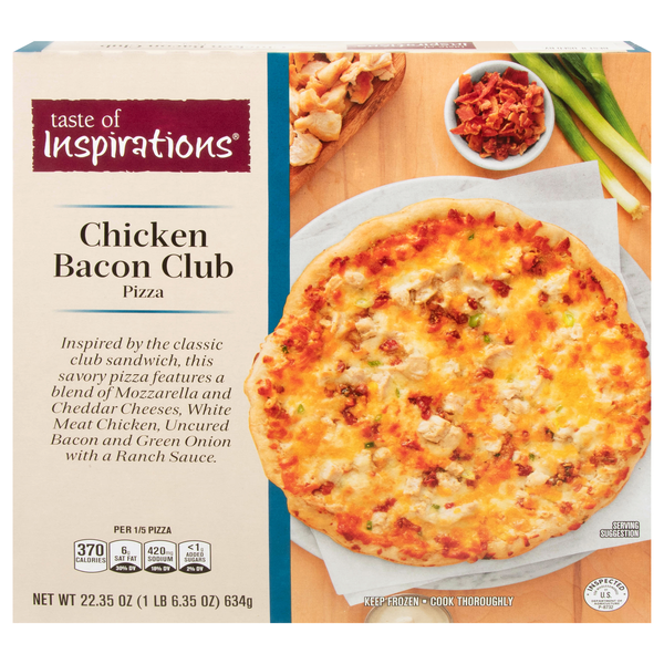 Taste of Inspirations Chicken Bacon Club Pizza Frozen