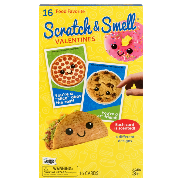 Mello Smello Scratch & Smell Valentine's Day Food Favorite Cards