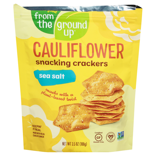 Save on From The Ground Up Cauliflower Snacking Crackers Sea Salt Order Online Delivery MARTIN'S