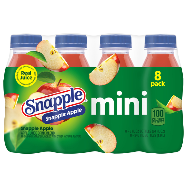 Snapple Mini Apple Juice Drink - 8 pk