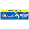 Crest Whitening Plus Deep Clean Effervescent Mint Toothpaste - 2 ct