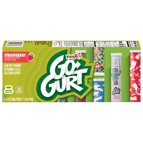 Save on Yoplait GoGURT Yogurt Tubes Strawberry 8 ct Order Online