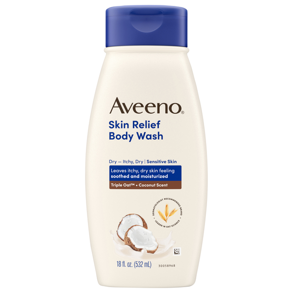 Aveeno Skin Relief Coconut Scent Body Wash For Itchy Dry Skin