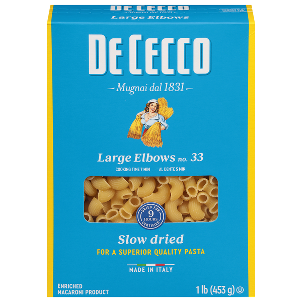 De Cecco Large Elbows Pasta