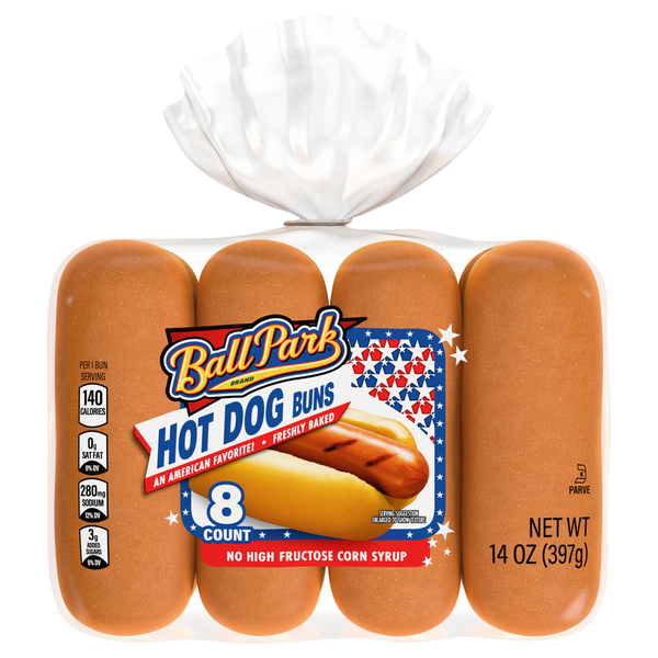 Ball Park Hot Dog Buns - 8 ct