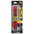 Pilot G2 Retractable Gel Ink Rolling Ball Pens Fine Point Red